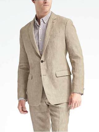 Banana republic linen suit - Shop Banana Republic's Signature Italian Hopsack Suit Jacket: After three years of meticulous research, this suit is finally ready to take flight. Crafted from a beautiful wool hopsack fabric from Italy's famed Reda mill, renowned for producing luxurious fabrics since 1865.